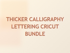 A Premium Collection of Thicker Calligraphy Lettering